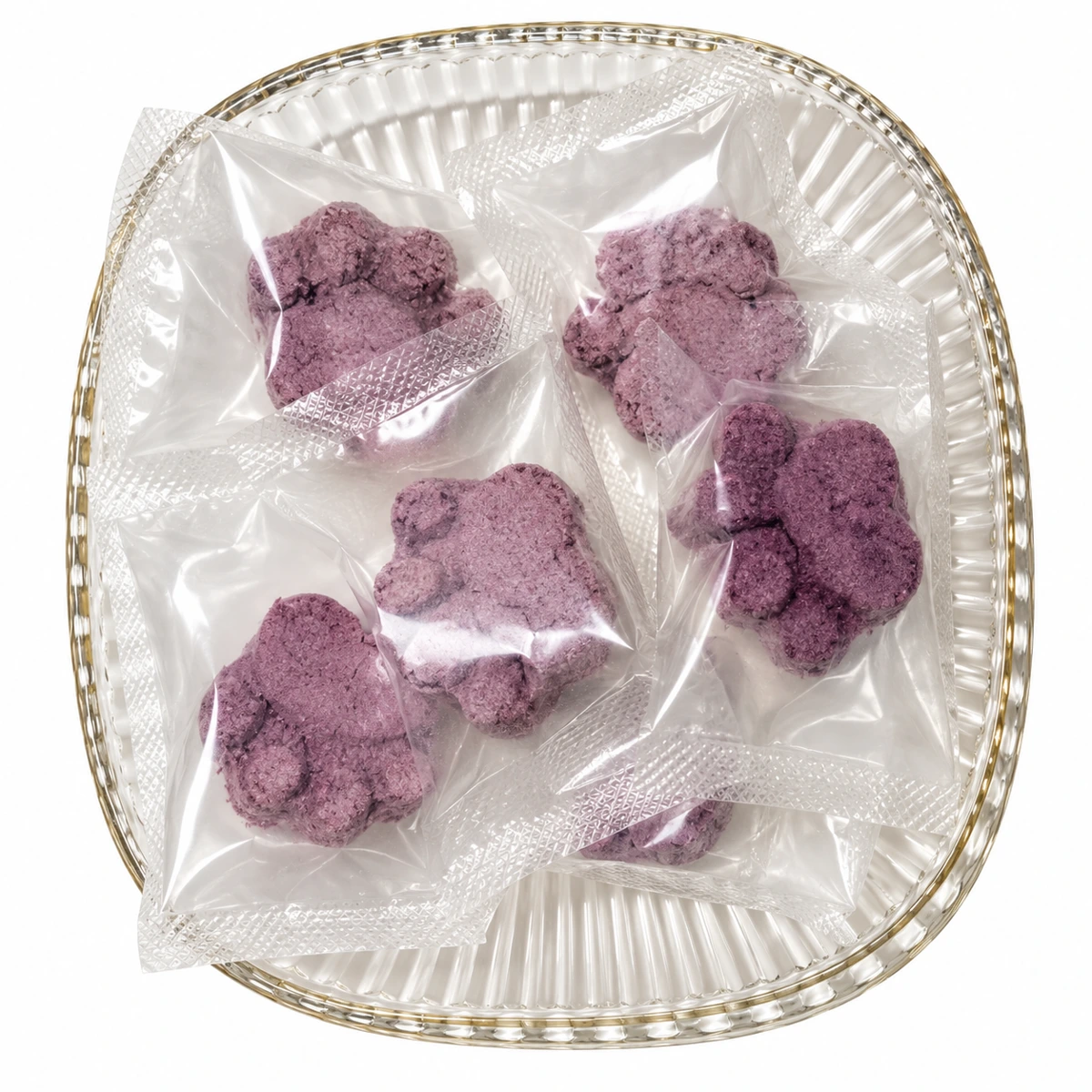 Freeze-dried Purple Sweet Potato Paw Bites — supplied product photo
